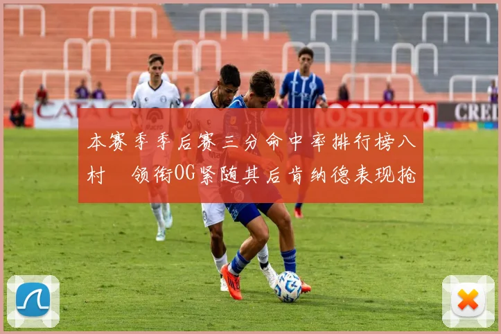 本赛季季后赛三分命中率排行榜八村塁领衔OG紧随其后肯纳德表现抢眼